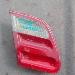 Left inner taillight for Mercedes W210 shown front angled view, used condition.Left inner taillight for Merced