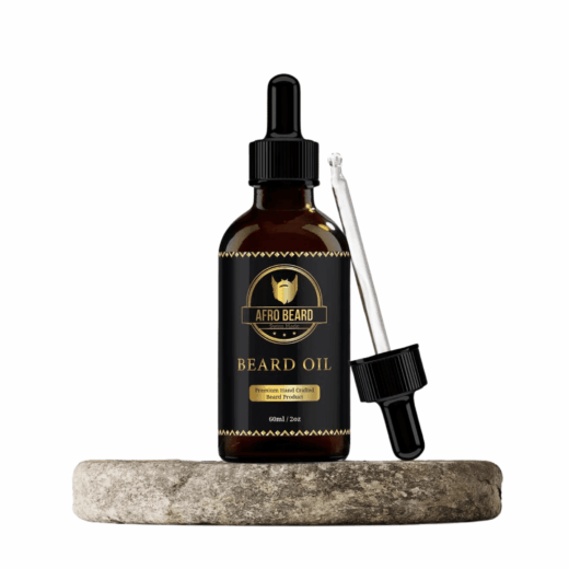 AfroBeard: Classic 2in1 Beard Grooming Kit for Growth and Moisture – front view