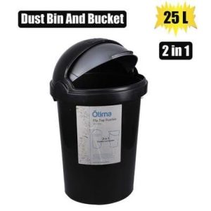 Wastepaper bin lift top 25l – main product image