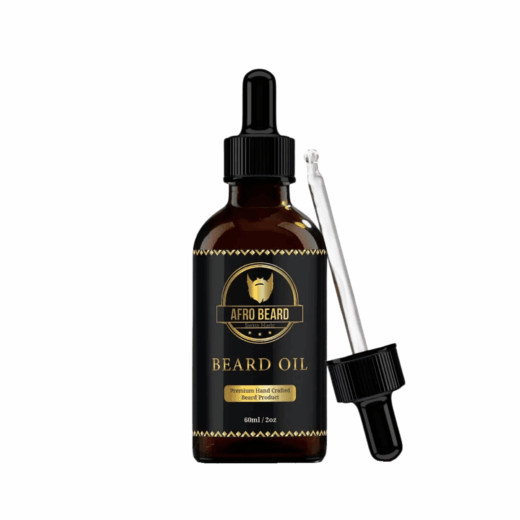 AfroBeard: Classic 2in1 Beard Grooming Kit for Growth and Moisture – side angle