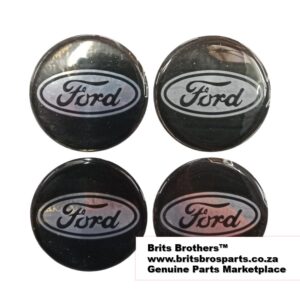 Ford Hot Wheel Sticker Set 45mm Red (4Pc)