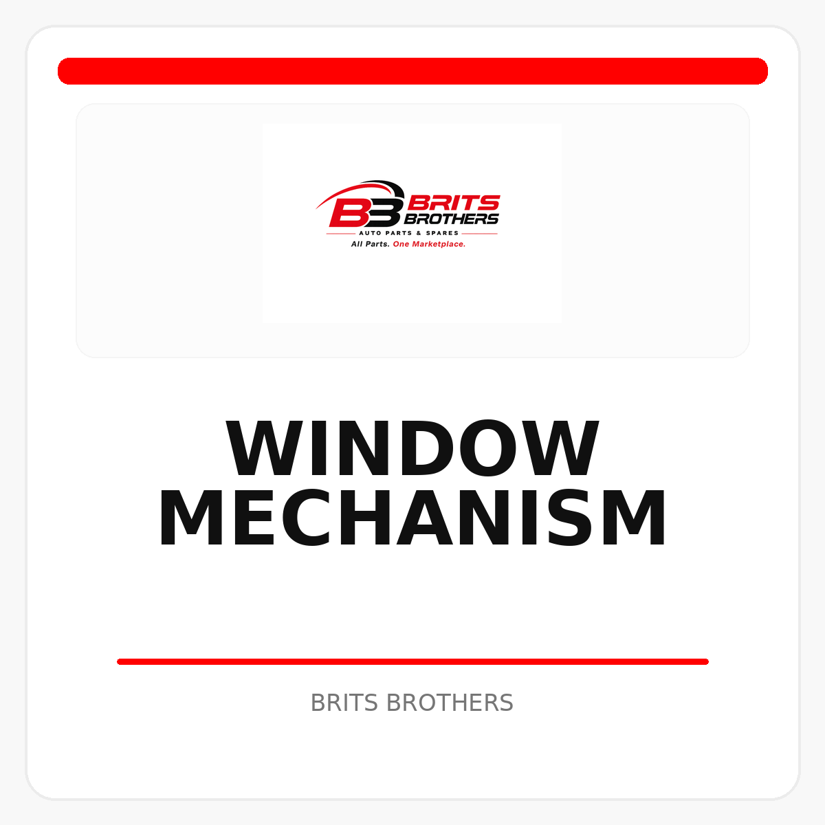 Window Mechanism
