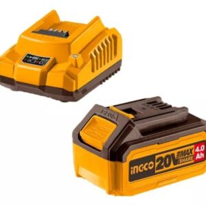 Ingco 20V Battery Pack 4.0Ah Battery and Charger - main product image