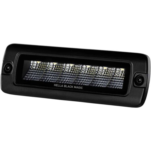 Hella Black Magic LED Mini Lightbar 6.2˝ Single Flush Mount (Flood) - main product image